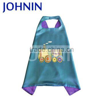 Hot sell cute kids custom your design satin promotional costume cape