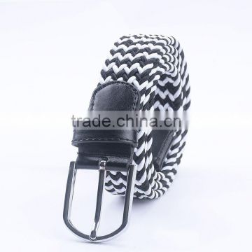 Genuine man leather braided leather belt