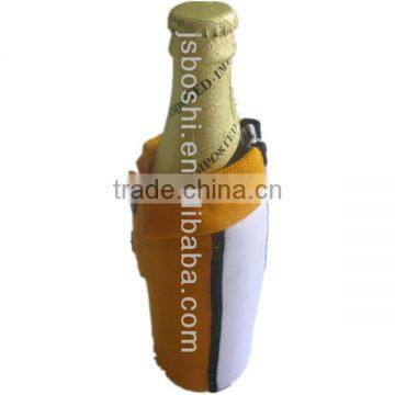 new style neoprene bottle cover with zipper and button