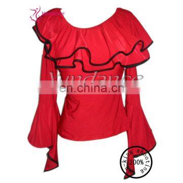 T-32 Red Long Sleeves Ladies Tops Latest Fashion