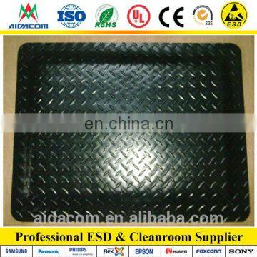 Full black antistatic 3 layers ESD anti-fatigue mat