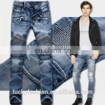 High Quality Skinny Fit Washed Trousers Custom Denim Jeans New Style Jeans Pent Men