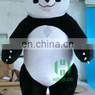 Hot sale inflatable panda mascot costume plush panda mascot costume for party dress