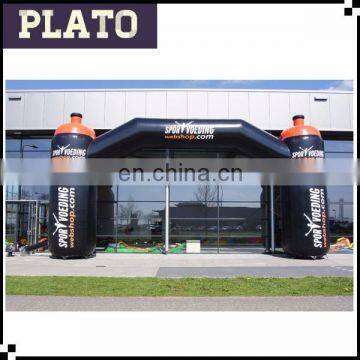 commercial inflatable black PVC bidon arch for outdoor advertising