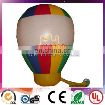 Hot custom advertising inflatable ground balloon with flag