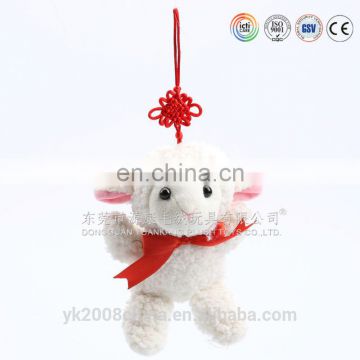 Wholesale cheap small plush lamb toy plush sheep keychain