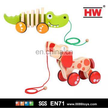 3D Educational dog shape wooden toys for kids