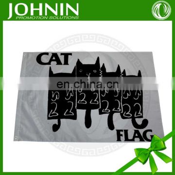 2016 High Quality Cute Cheering Printing Auto Cat Flag