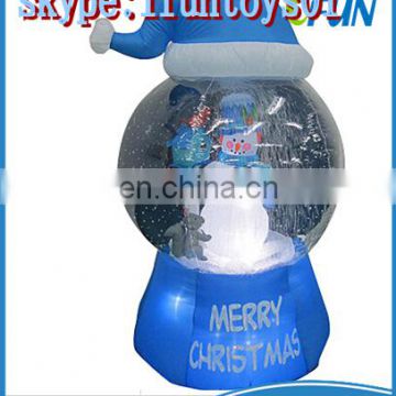 inflatable snow globes for Christmas decorations / small inflatable snow globe / inflatable snow globe for christmas