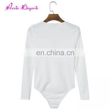 High Quality Long Sleeves Knitting v Neck White Women Jumpsuits and Rompers photo-5