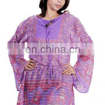 Cotton Long Sleeve Kaftan