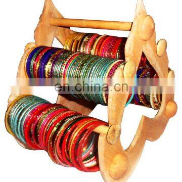 Wooden handmade bangles holder manufacturer