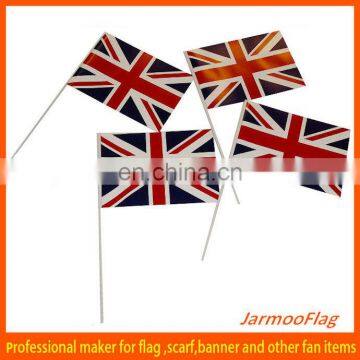 union jack paper hand waving flag