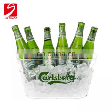 Hot sale plastic transparent belvedere ice bucket with large capacity