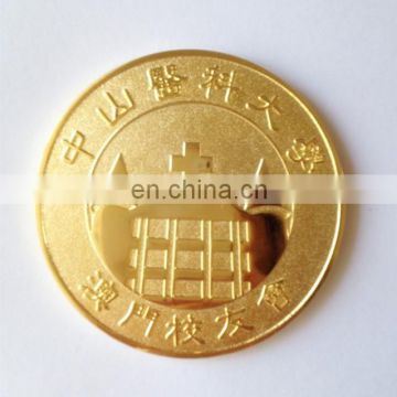 brass material double sided fake gold plated coins