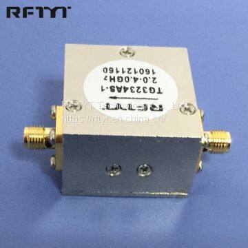 RFTYT Customized TG3234A 2.0-4.0 GHz SMA Connector RF Coaxial Isolator