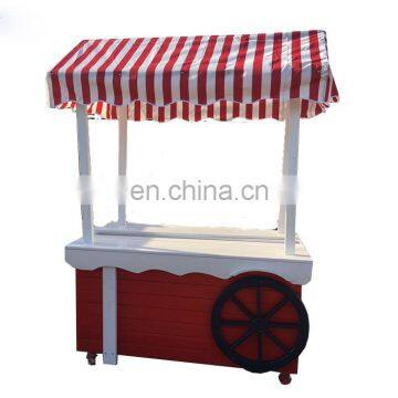 Hot sales Anticorrosive wood food cart fast food kiosk