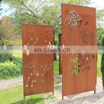 Decoration Pieces 2018 Corten Steel Water Bubble Wall Mounted Room Divider & Screen