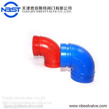 Ductile Iron Double Flange Expansio Metal Flange Joint Grooved Fittings Elbow photo-2