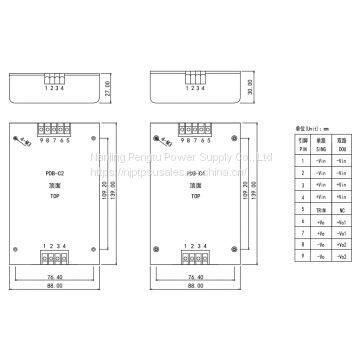 PDB-C2/C4 Series 40-200w Input 18/24/48/110/550/600vdc Output 12/15/24/48vdc DC/DC Converters Power Supply photo-3