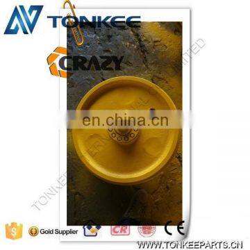 High quality excavator D6R dozer front idler roller, D6R dozer idler