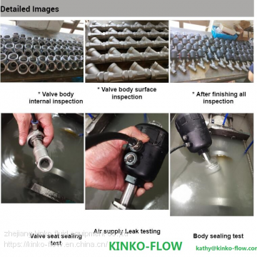 Thread Connection Stainless Steel 3 Ways Angle Seat Valve photo-5