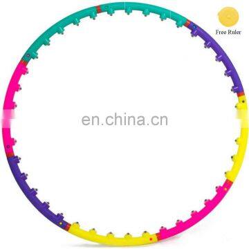 Professional Weighted Exercise Hula Circle Black Yellow White Cheap Hula Circle Magnetic