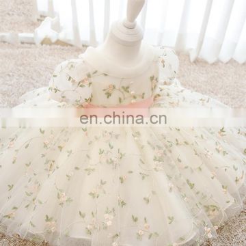 Spain Kids Dress for Girls Princess Birthday Party Dresses Baby Girl Embroidery Wedding Costumes Kids Christmas Clothing