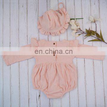 2020 Ins Autumn Full Sleeves Ruffles Baby Girls Bodysuits