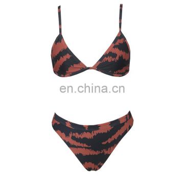 2020 hot sale red leopard Women's two-Piece Swimsuit