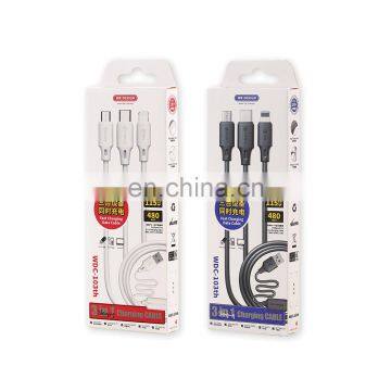 Free Sample 3 IN 1 2A Full Speed Pro Data Cable With DC / AC Charger Computer photo-4