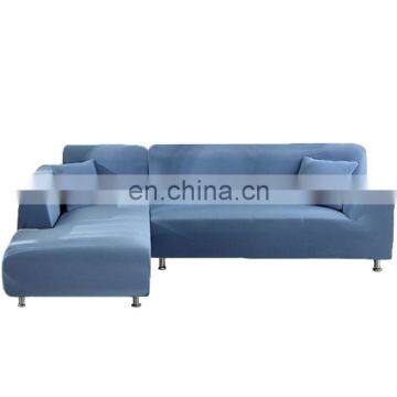 Wholesale Custom Solid Color L Shape Polyester Spandex Slipcover Stretch Elastic Magic Sofa Cover