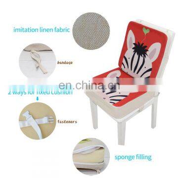 Thickened Cartoon Square Seat Cushion For Kid Bandage Fixed Bottom Home Tatami Floor Children Dining Chair Heightening Cushions photo-6