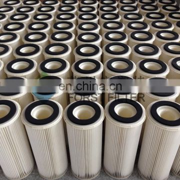 Industrial 220*505mm Pleated Bag Filter Cartridge For Dust Collector