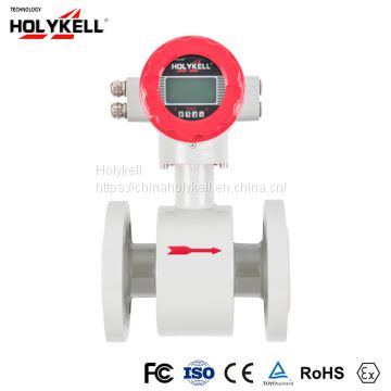 Holykell 4800 electromagnetic flow meter in wastewater treatment