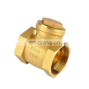 DN50 female thread WOG200 brass horizontal non-return swing check valve manufacturer