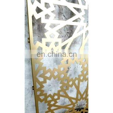 Metal Exterior Water Jet Cut Outs as Decor