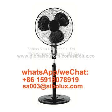16 inch plastic stand fan with timer setting/electric standing fan with three blades