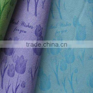 Factory design wholesale gift wrapping custom color logo printed tissue paper