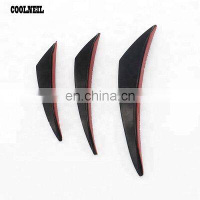 Auto Body Black Carbon Fiber Spoiler Fit Front Bumper Lip Splitter Fin Air Knife photo-3