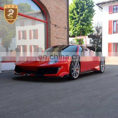 OEM Style Carbon Fiber Car Side Skirt For Fera-ri 488 Body Kit