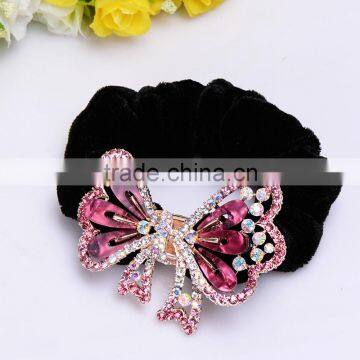 Colorful Rhinestone Crystal Knit Crochet Baby Hair Band