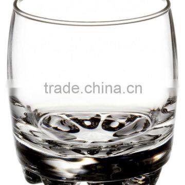 machine pressed clear tumbler rocks glasses