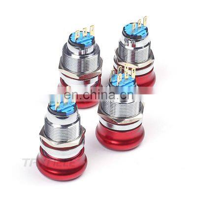 19mm 22mm Emergency STOP Push Button Switch 1NO1NC 2NO2NC Waterproof Stainless Steel Mushroom Metal Aluminum photo-2