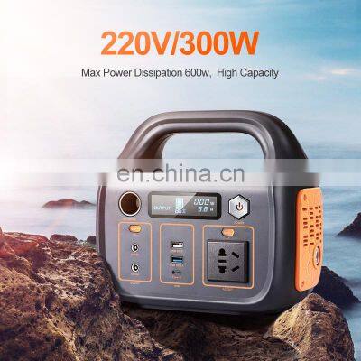 High Power AC Solar Generator 330.48Wh 14.4V 22.95AH 300w Portable Power Station With Led Light photo-2