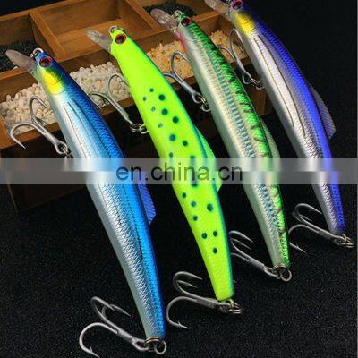 High-end 4 colors 20cm 96g Ocean Boat Fishing trolling Lure Minnow for Freshwater Saltwater