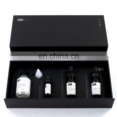 Custom Black Cardboard Cosmetic Perfume Subscription Box Essence Oil Packaging