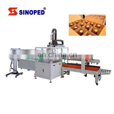 Fully Automatic Bottle Box Online Case Packing Machine for Bottles Bags Cans