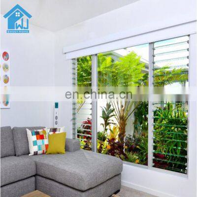 Australia Hot Sale Aluminum Frame Breezeway Glass Louvre Window with Flyscreen