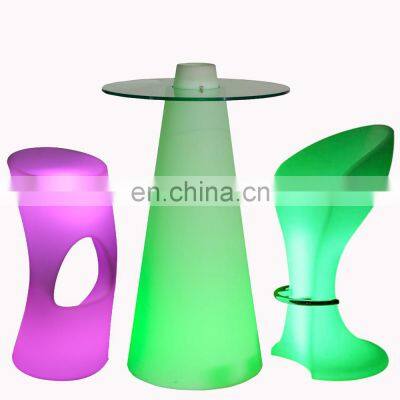 rgb colors glowing party nightclub sofas bar tables outdoor furniture bar tables and chairs for events club waterproof garden